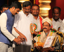 Hassan: Prakash Rao Payyar of Dubai felicitated during All India Kannada Sahitya Sammelan